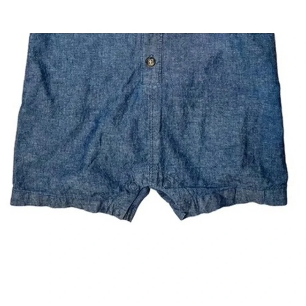 Carter's Chambray Blue Shortall‎ Romper 24 Months Casual Summer Lightweight